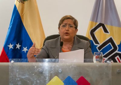 Transparencia Venezuela solicita a la rectora Lucena balance de la campaña de Chávez de 2012