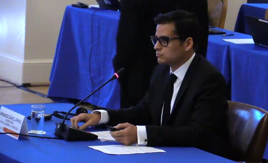 Diputado Armando Armas denuncia agresiones contra la AN ante la OEA